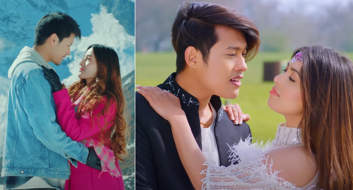 Pooja Sharma, Sonam Topden  and  Dhiraj Magar, Aditi Budhathoki